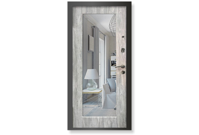 входная дверь с зеркалом standart grey от производителя - фабрики ENTER №3