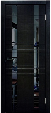 Дверь межкомнатная Dark со стеклом - триплекс от производителя - фабрики Enter